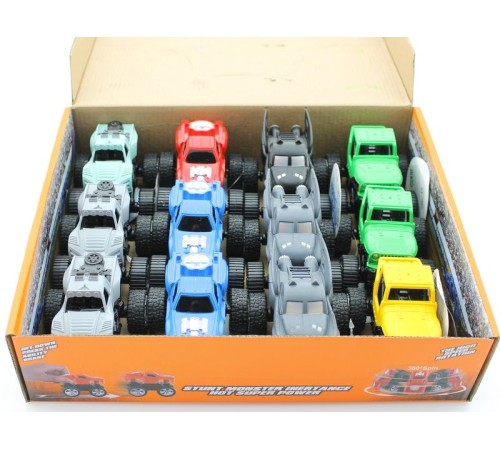 Машина инерционная KLX500-151 Stunt 360 SUV Bigfoot 4WD (в асс., 12 шт./кор.)
