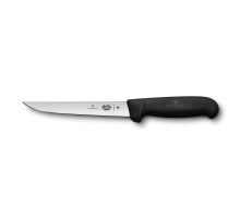 Нож обвалочный VICTORINOX Fibrox с прямым лезвием 15 см и безопасной рукоятью, чёрный