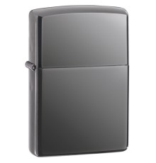 Зажигалка ZIPPO Classic с покрытием Black Ice®, латунь/сталь, чёрная, глянцевая, 38x13x57 мм