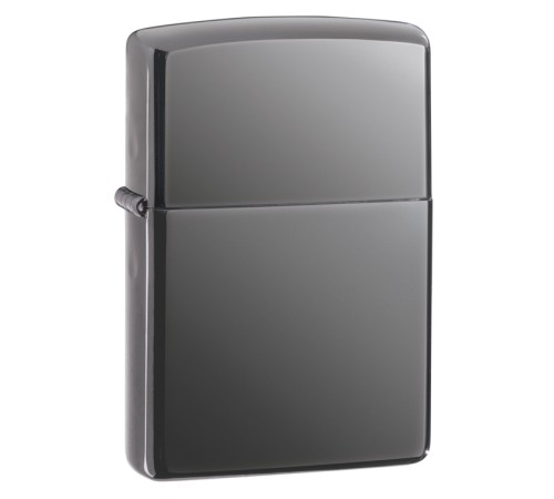 Зажигалка ZIPPO Classic с покрытием Black Ice®, латунь/сталь, чёрная, глянцевая, 38x13x57 мм