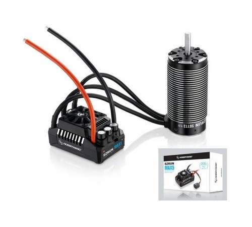 Бесколлекторная бессенсорная система Hobbywing COMBO-MAX5-56113/800KV (200A, 1/5) влагозащита