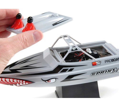 Радиоуправляемый катер ProBoat Sprintjet 9-inch Self-Right Jet Boat (серебряный) RTR