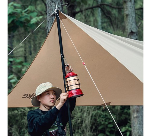 Стойка для тента Naturehike NH20PJ040 алюминиевый сплав 2.4 м, 4 секции, цвет черный, 6927595782538