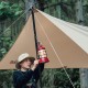 Стойка для тента Naturehike NH20PJ040 алюминиевый сплав 2.4 м, 4 секции, цвет черный, 6927595782538