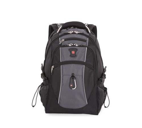 Рюкзак WENGER, 15”,черный/серый, полиэстер 900D/420D/М2 добби, 34x23x48 см, 38 л