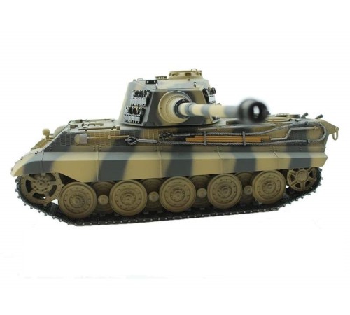 Р/У танк Torro King Tiger (башня Henschel) 1/16 2.4G, ВВ-пушка, деревянная коробка