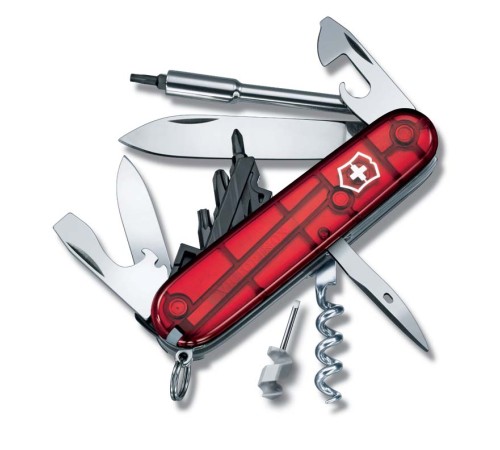 Нож перочинный VICTORINOX CyberTool 29, 91 мм, 27 функций, полупрозрачный красный