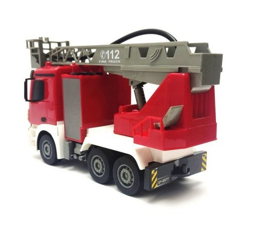 Радиоуправляемая пожарная машина Double Eagle Mercedes-Benz ANTOS 1/26 2.4G брызгает водой RTR