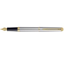 Перьевая ручка Waterman Hemisphere Essential Stainless Steel CT. Перо - позолота 23К