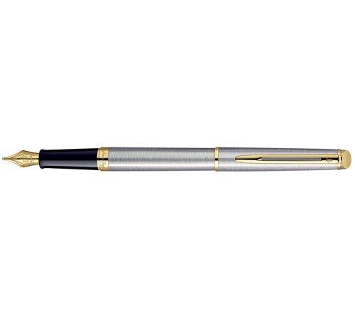 Перьевая ручка Waterman Hemisphere Essential Stainless Steel CT. Перо - позолота 23К