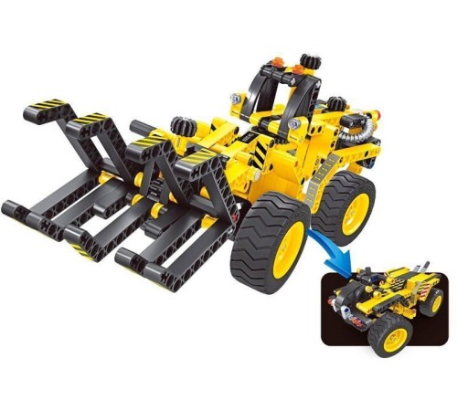 Конструктор Qihui Mechanical Master 2 в 1 Трактор и Багги (301 деталь)