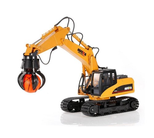 Радиоуправляемый экскаватор c шаровым захватом HUI NA TOYS 2.4G 16CH 1/14 RTR