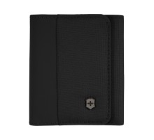 Бумажник VICTORINOX Travel Essentials Tri-Fold Wallet, чёрный, полиэстер, 9x2x10 см