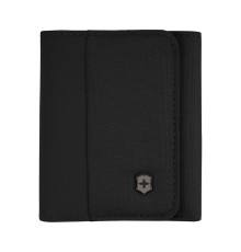 Бумажник VICTORINOX Travel Essentials Tri-Fold Wallet, чёрный, полиэстер, 9x2x10 см