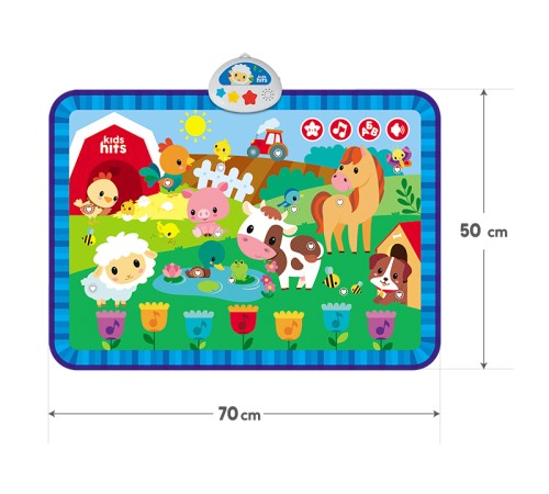 Интерактивная игрушка Kids Hits Музыкальный коврик с огоньками Кто пасется на лугу