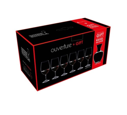 Декантер Riedel Apple и 6 бокалов для красного вина Riedel Magnum Ouverture