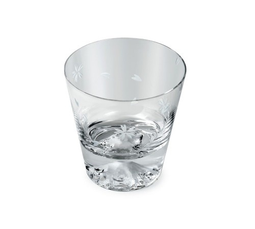 Стакан TAJIMA GLASS Фудзи Сакура Кирико 270 мл, 1 шт