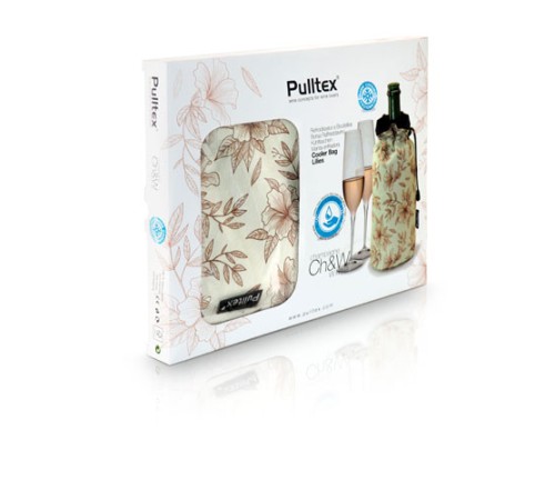 Рубашка для охлаждения вина и шампанского Pulltex Cooler Bag Lilies