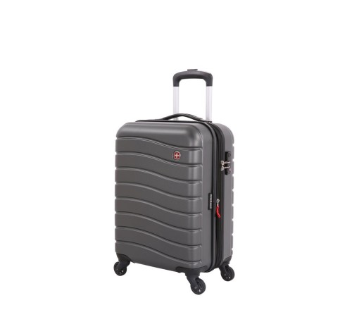 Чемодан SWISSGEAR ALVERSTONE, серый, АБС-пластик, 35 x 25 x 55 см, 37 л