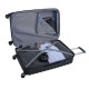 Чемодан SWISSGEAR FRIBOURG, чёрный, АБС-пластик, 49x31x77 см, 97 л
