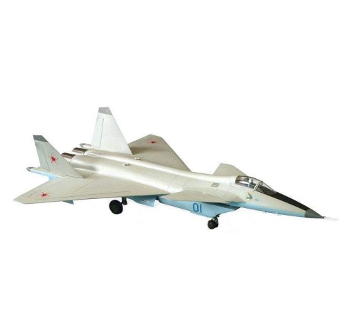 Сборная модель ZVEZDA Российский истребитель нового поколения МиГ 1.44 МФИ, подарочный набор, 1/72