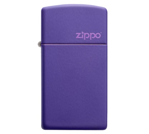 Зажигалка ZIPPO Slim® с покрытием Purple Matte, латунь/сталь, фиолетовая, матовая, 29x10x60 мм