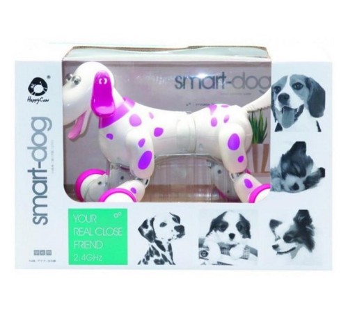 Радиоуправляемая робот-собака HappyCow Smart Dog 2.4G (розовая)