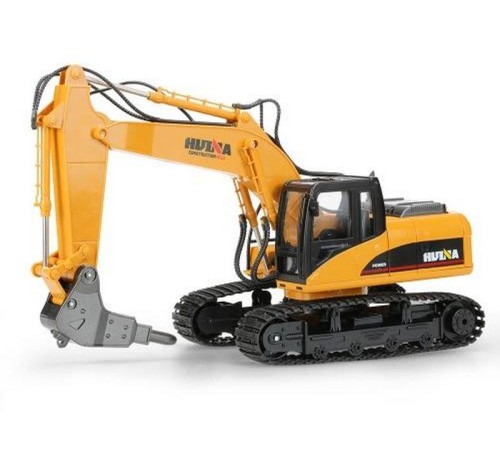 Радиоуправляемый экскаватор c отбойным молотом HUI NA TOYS 2.4G 16CH 1/14 RTR