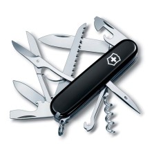Нож перочинный VICTORINOX Huntsman, 91 мм, 15 функций, чёрный