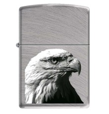Зажигалка ZIPPO Орёл, с покрытием Chrome Arch, латунь/сталь, серебристая, матовая, 38x13x57 мм