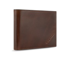 Портмоне BUGATTI Nobile,с защитой данных RFID, коньячного цвета, воловья кожа/полиэстер, 12х2х9,5 см