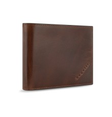 Портмоне BUGATTI Nobile,с защитой данных RFID, коньячного цвета, воловья кожа/полиэстер, 12х2х9,5 см