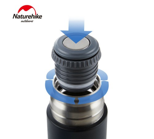 Термос Naturehike NH17S020-B 3в1 600мл серебряный, 6927595724125
