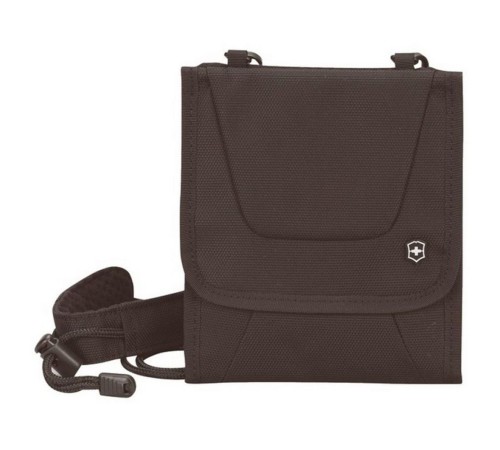 Кошелёк на шею VICTORINOX Travel Wallet чёрный, нейлон, 13x1x11 см