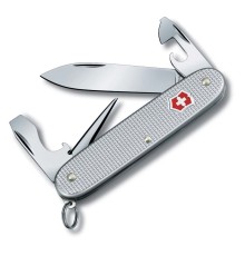 Нож перочинный VICTORINOX Pioneer, 93 мм, 8 функций, алюминиевая рукоять, серебристый