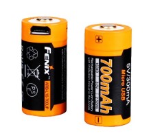 Аккумулятор 16340 Fenix 700 UP mAh Li-ion разъемом для USB, ARB-L16-700UP