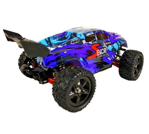 Радиоуправляемая трагги Remo Hobby S EVO-R Brushless UPGRADE (синяя) 4WD 2.4G 1/16 RTR