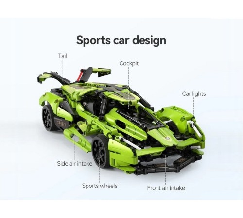 Радиоуправляемый конструктор CADA спортивный автомобиль Blade (432 детали)