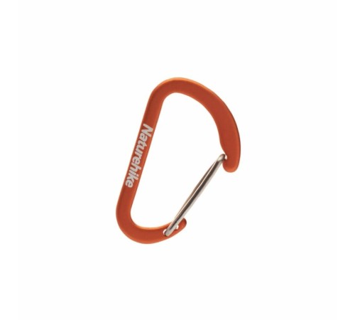 Карабин Naturehike NH15A004-H  D-образный мини 4см 2 упаковки оранжевый, 6927595717301