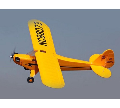 Радиоуправляемый самолет Top RC J3 желтый 1400мм KIT