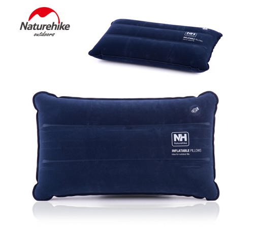 Подушка  Naturehike NH18F018-Z надувная прямоугольная  темно синяя, 6975641885504