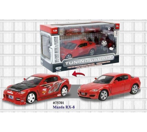 Машина Motormax 1:24 Набор гаражный тюнинг, в ассортименте в/к