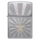 Зажигалка ZIPPO Star Design с покрытием Brushed Chrome, латунь/сталь, серебристая, 36x13x57 мм