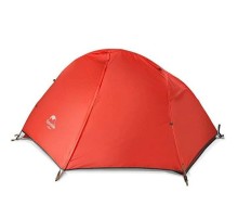 Палатка одноместная Naturehike сверхлегкая + коврик NH18A095-D, оранжевая, 6927595701805