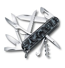 Нож перочинный VICTORINOX Huntsman Navy Camouflage, 91 мм, 15 функций, серо-синий камуфляж