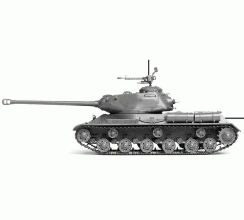 Сборная модель ZVEZDA Советский танк ИС-2 (сборка без клея), 1/72