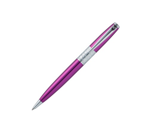 Ручка шариковая Pierre Cardin BARON. Цвет - розовый металлик. Упаковка В.