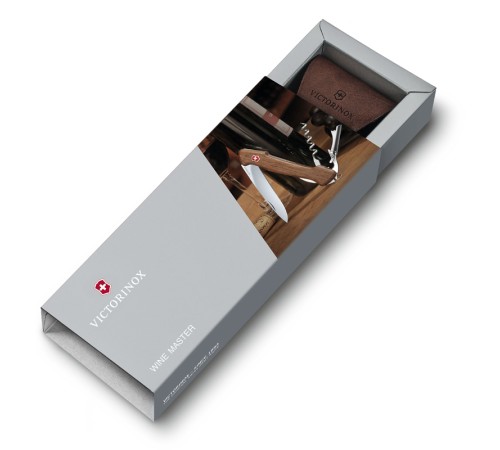 Нож перочинный VICTORINOX Wine Master, 130 мм, 6 функций, с фиксатором, рукоять из орехового дерева