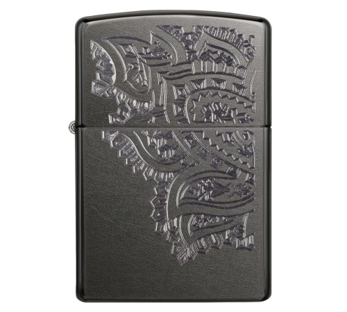 Зажигалка ZIPPO Classic с покрытием Gray, латунь/сталь, серая, матовая, 38x13x57 мм