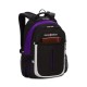Рюкзак SWISSGEAR, чёрный/фиолетовый/серебристый, полиэстер 600D, 32х15х45 см, 22 л